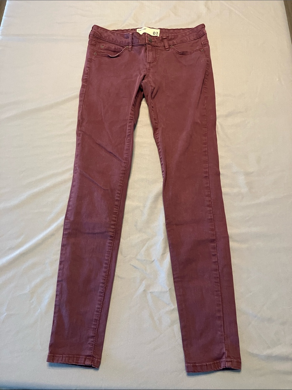 Garage Women's Maroon Skinny Pants
